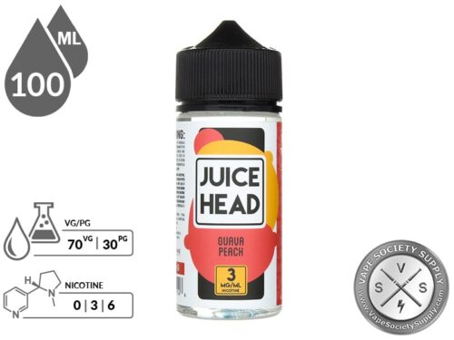Juice Head 100ml Guava Peach E-Liquids