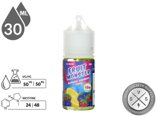 Fruit Monster Salts 30ml Blueberry Raspberry Lemon E-Juice