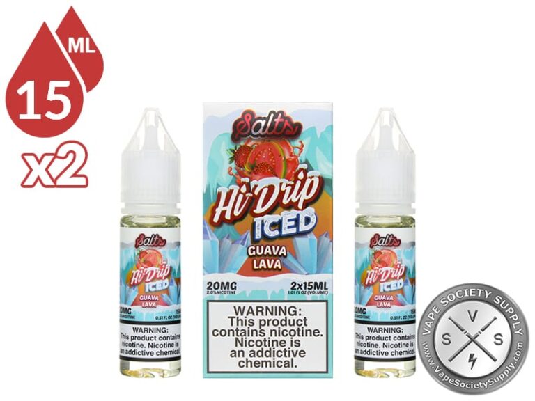 Guava Lava Iced HI DRIP SALT 30ml ⋆ Vape Society Supply