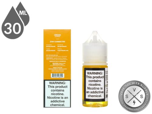 ORGNX Nic Salt 30ml Peach Ice E Juice