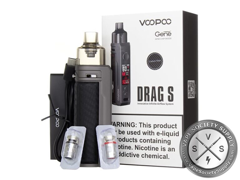 Voopoo Drag S 60W Mod Pod System ⋆ Vape Society Supplies ⋆ $34.99