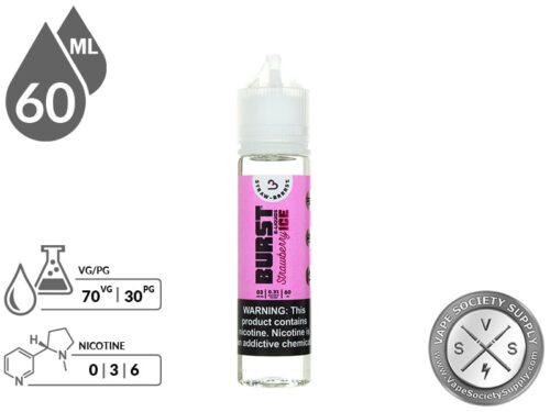 Burst Ice 60ml Strawberry Ice E Juice