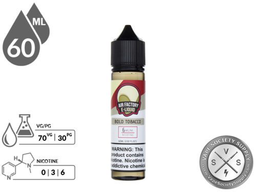 Air Factory 60ml Bold Tobacco E Liquid