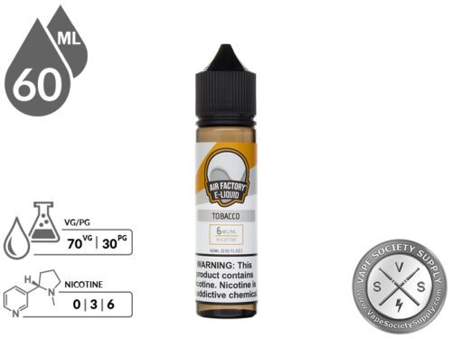 Air Factory 60ml Tobacco E Liquid