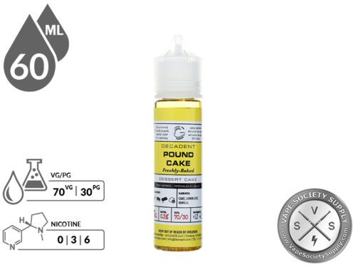 Glas Basix 60ml Pound Cake E Liquid