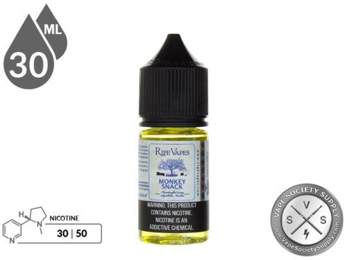 Ripe Vape Synthetic Salt 30ml Monkey Snack E Liquid
