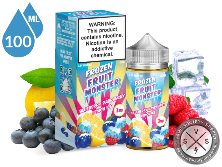 Blueberry Raspberry Lemon Ice Frozen Fruit Monster Liquids 100ml ⋆ 1299 7823