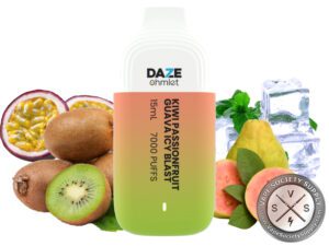 7 DAZE OHMLET DISPOSABLE 7000 PUFF Kiwi Passionfruit Guava Icy Blast