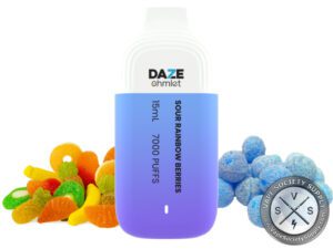 7 DAZE OHMLET DISPOSABLE 7000 PUFF Sour Rainbow Berries