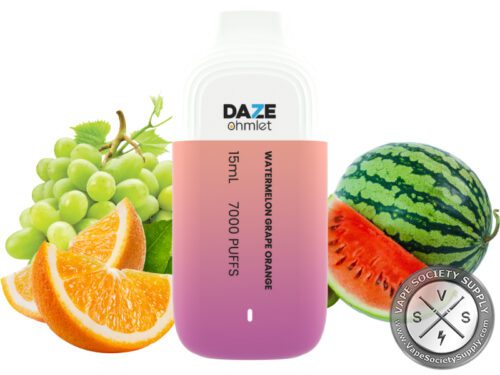 7 DAZE OHMLET DISPOSABLE 7000 PUFF Watermelon Grape Orange