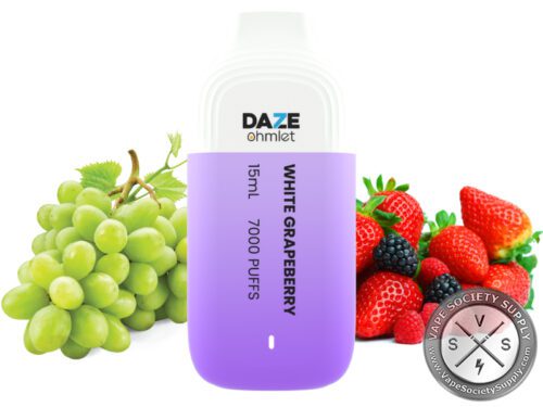 7 DAZE OHMLET DISPOSABLE 7000 PUFF White Grapeberry