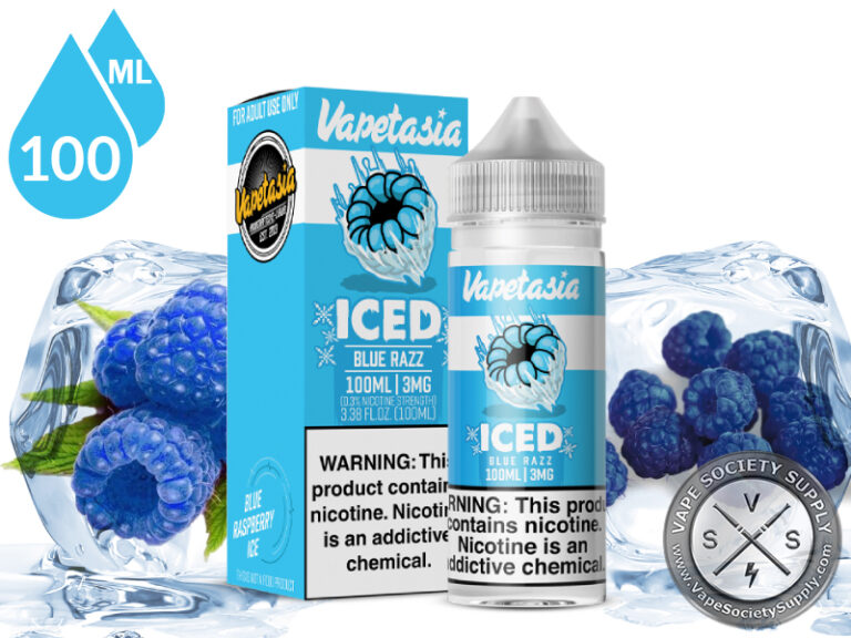 Iced Blue Razz E-Liquid By Vapetasia
