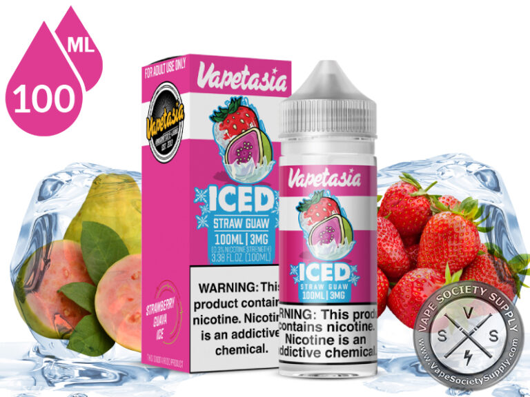 Iced Straw Guaw E-Liquid By Vapetasia