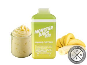 MONSTER BARS MAX DISPOSABLE 6000 PUFF Banana Custard
