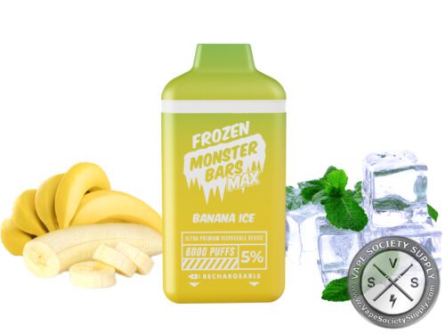 MONSTER BARS MAX DISPOSABLE 6000 PUFF Banana Ice