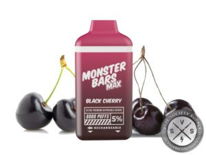 MONSTER BARS MAX DISPOSABLE 6000 PUFF Black cherry