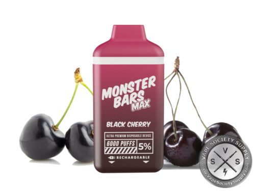 MONSTER BARS MAX DISPOSABLE 6000 PUFF Black cherry