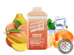 MONSTER BARS MAX DISPOSABLE 6000 PUFF Mangerine guava ice