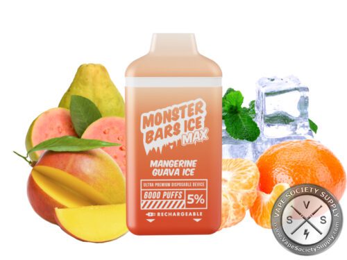 MONSTER BARS MAX DISPOSABLE 6000 PUFF Mangerine guava ice