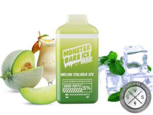 MONSTER BARS MAX DISPOSABLE 6000 PUFF Melon Colada Ice