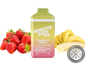 MONSTER BARS MAX DISPOSABLE 6000 PUFF Strawberry Banana