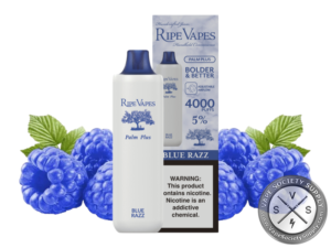 RIPE VAPES PALM PLUS DISPOSABLE 4000 PUFF Blue Razz