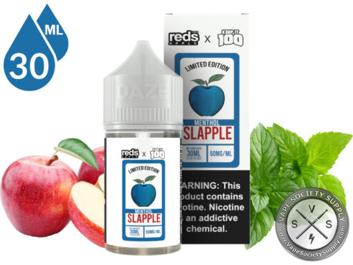 SLAPPLE MENTHOL 7 DAZE Reds Apple x KEEP IT 100 Salts