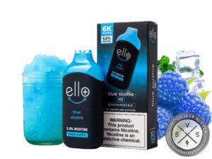 ELLO PLUS BLVK DISPOSABLE 6000 PUFF Blue Slushie