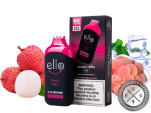 ELLO PLUS BLVK DISPOSABLE 6000 PUFF Bruce Lychee