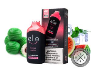 ELLO PLUS BLVK DISPOSABLE 6000 PUFF Bubba Melon