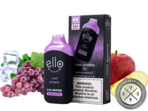 ELLO PLUS BLVK DISPOSABLE 6000 PUFF Cool Grapple