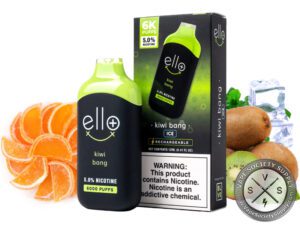 ELLO PLUS BLVK DISPOSABLE 6000 PUFF Kiwi Bang