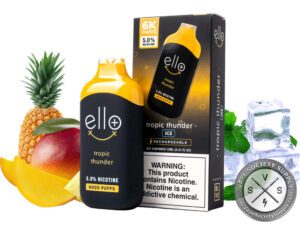 ELLO PLUS BLVK DISPOSABLE 6000 PUFF Tropic Thunder