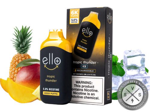 ELLO PLUS BLVK DISPOSABLE 6000 PUFF Tropic Thunder