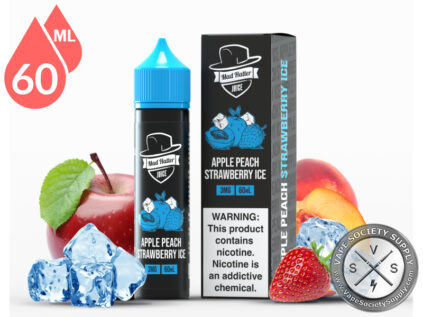 Apple Peach Strawberry Ice MAD HATTER JUICE