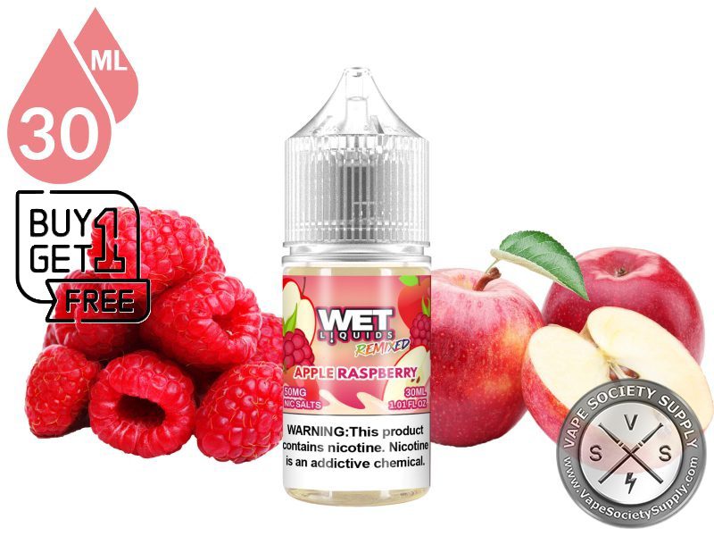 Apple Raspberry WET REMIXED SALTS