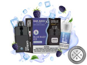 BAR JUICE BJ 15000 OXBAR REFILLABLE DEVICE 10,000 PUFFS Blue Razz Ice