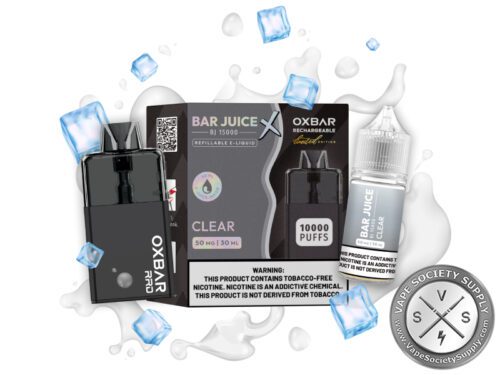 BAR JUICE BJ 15000 OXBAR REFILLABLE DEVICE 10,000 PUFFS Clear