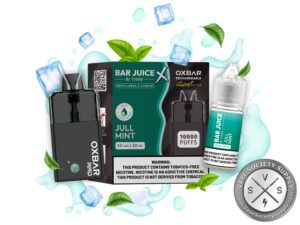 BAR JUICE BJ 15000 OXBAR REFILLABLE DEVICE 10,000 PUFFS Jull Mint