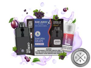 BAR JUICE BJ 15000 OXBAR REFILLABLE DEVICE 10,000 PUFFS Sakura Grape