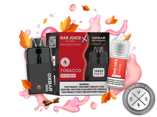 BAR JUICE BJ 15000 OXBAR REFILLABLE DEVICE 10,000 PUFFS Tobacco