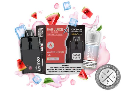 BAR JUICE BJ 15000 OXBAR REFILLABLE DEVICE 10,000 PUFFS Watermelon Ice