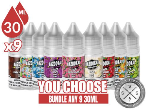 Bazooka Salts Bundle 9 30ml (270ml)