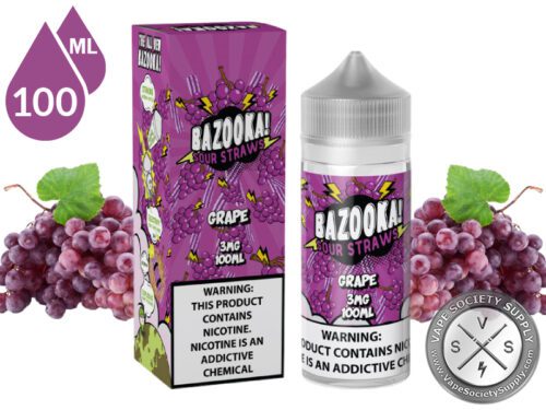 Grape BAZOOKA SOUR STRAWS TFN