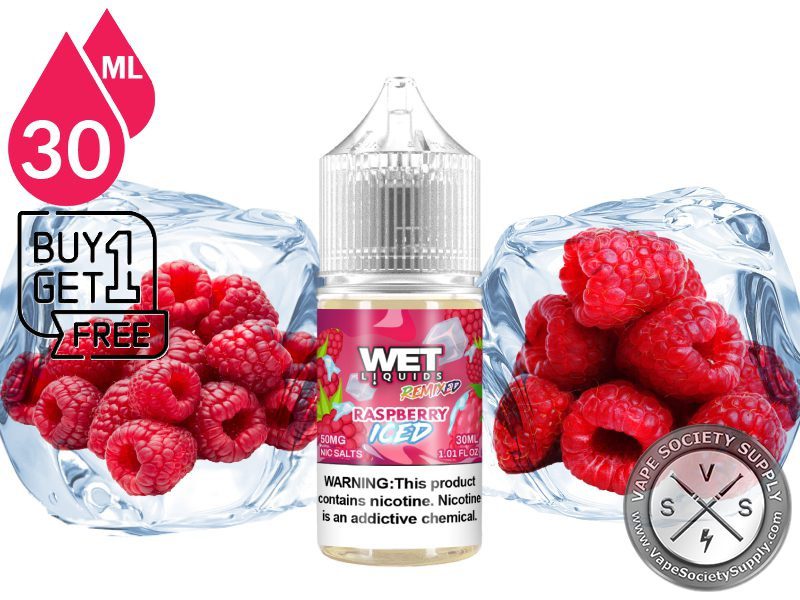 Raspberry ICED WET REMIXED SALTS 30ml