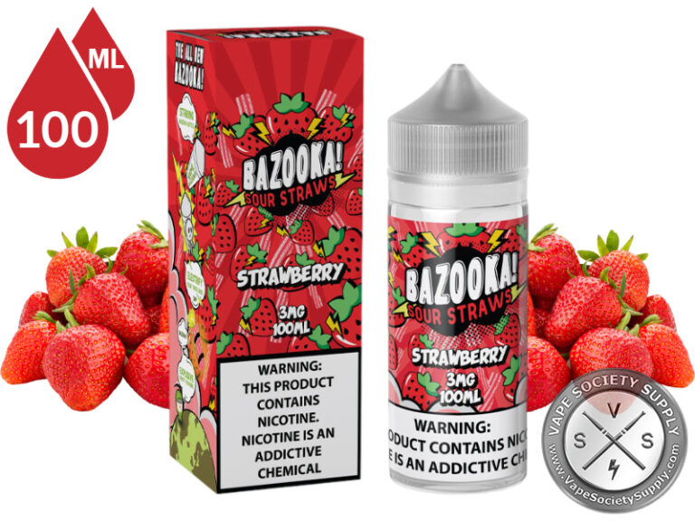 Strawberry BAZOOKA SOUR STRAWS TFN