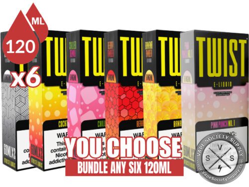 Twist E-Liquids Bundle 6 120ml (720ml)