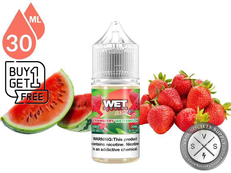 Watermelon Strawberry WET REMIXED SALTS 30ml