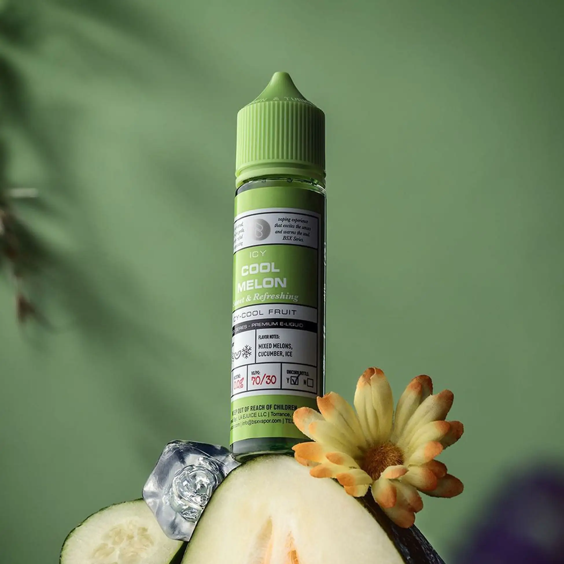 ICY Cool Melon GLAS BSX VAPOR SERIES