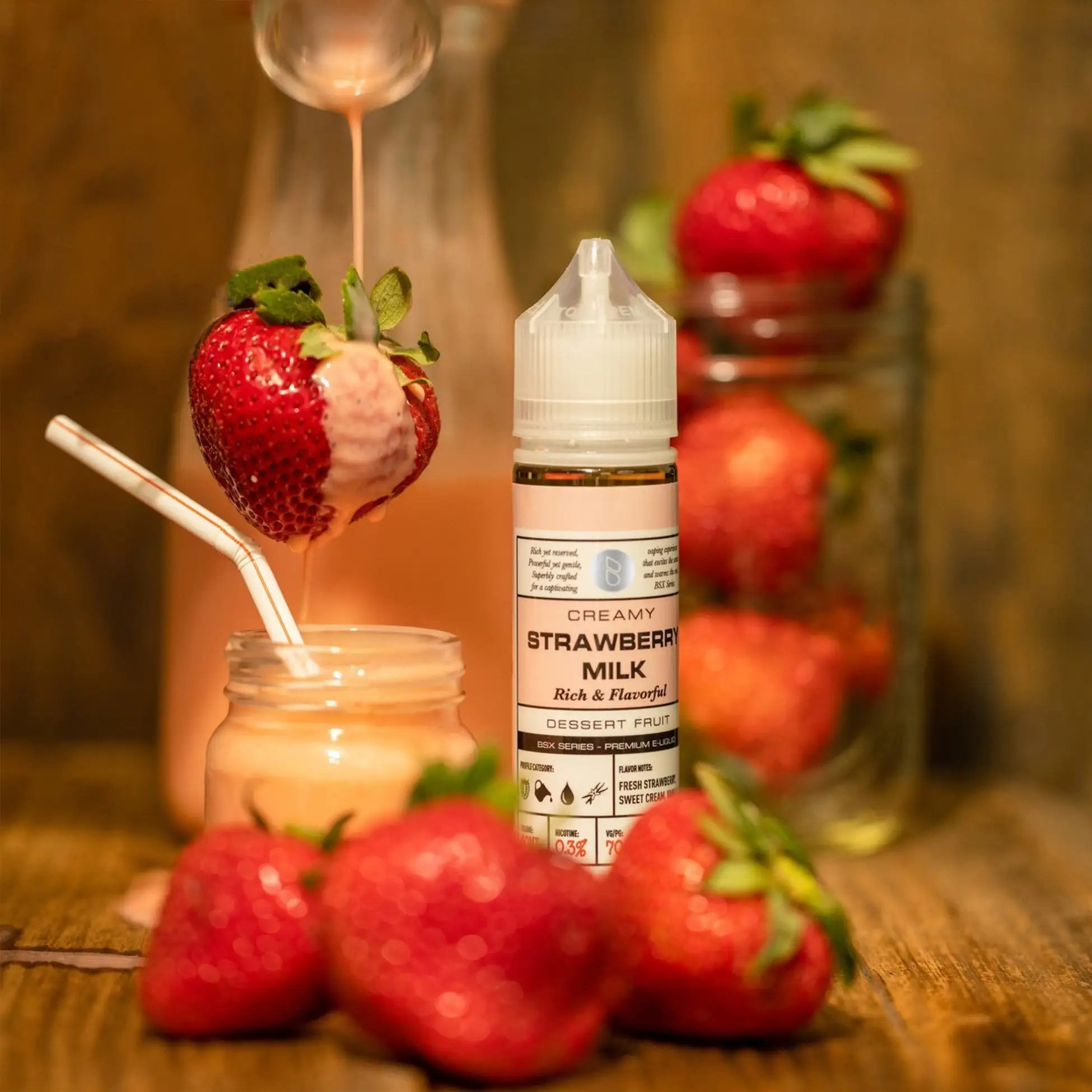 Strawberry Milk GLAS BSX VAPOR SERIES